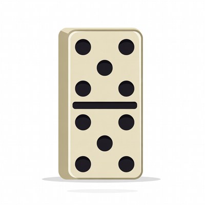 Double Six Domino Tile