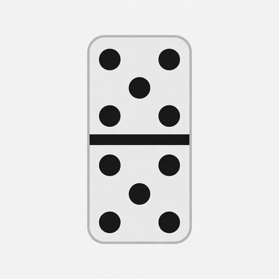 Double Six Domino Tile