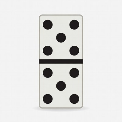 Double Six Domino Tile