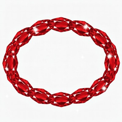 Red Ruby Gemstone Bracelet
