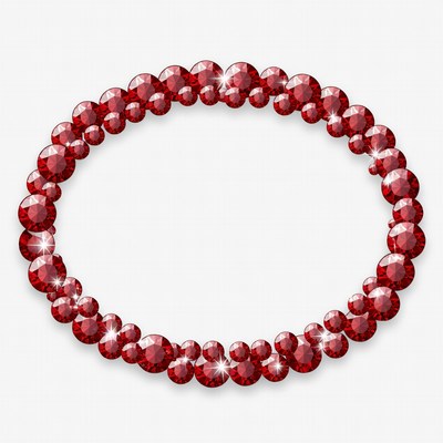 Red Ruby Beaded Bracelet
