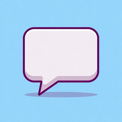 Empty Speech Bubble Illustration