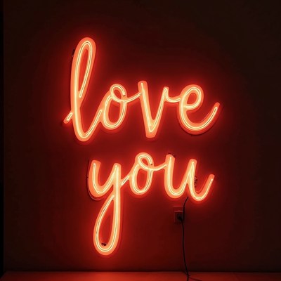 Neon Love You Sign