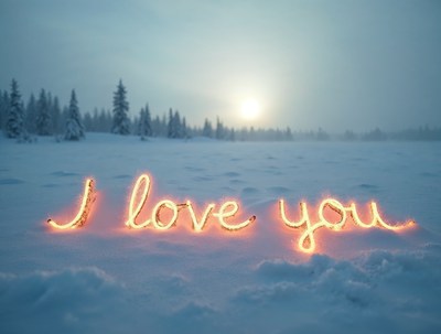 I Love You in Snow