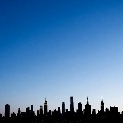 New York City Skyline Silhouette