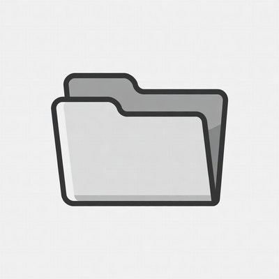 Open Gray Folder Icon