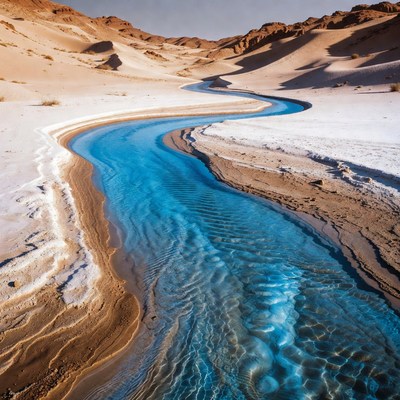 Blue River in Desert Canyon