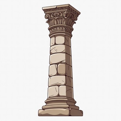 Ionic Column Illustration