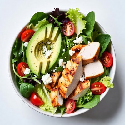 Grilled Chicken Avocado Salad