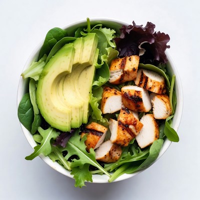 Grilled Chicken Avocado Salad Bowl