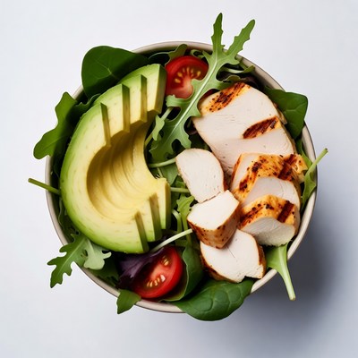 Grilled Chicken Avocado Salad Bowl