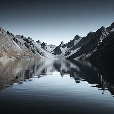 Mountain Lake with Reflections