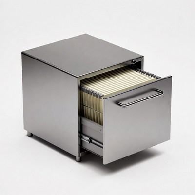 Open Stainless Steel File Cabinet
