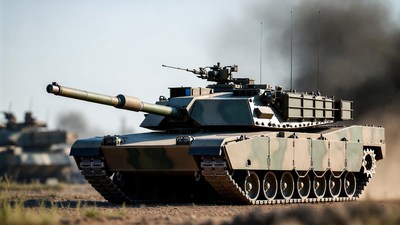 M1 Abrams Tank in Desert
