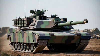 M1 Abrams Tank in Desert