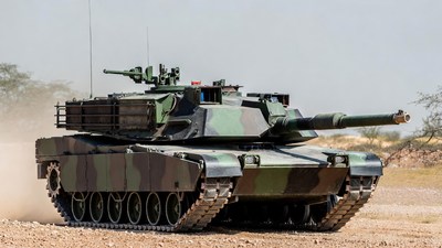 M1 Abrams Tank in Desert