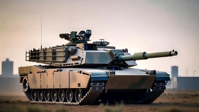 M1 Abrams Tank in Desert