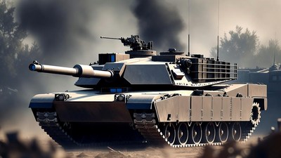 M1 Abrams Tank in Battlefield