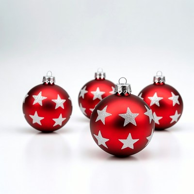 Red Star Christmas Ornaments
