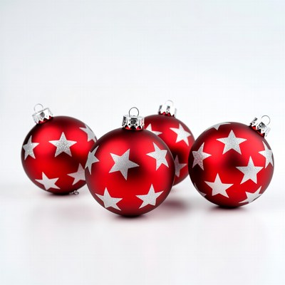 Red Star Christmas Ornaments