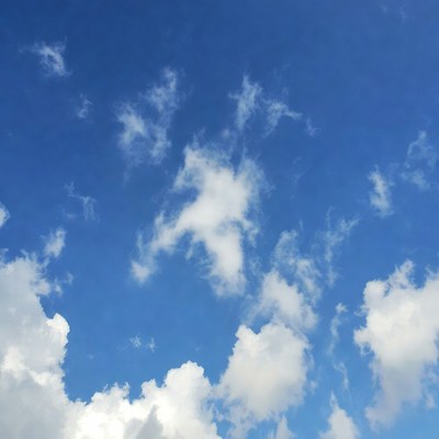 Blue sky with white clouds