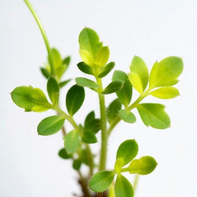 Fresh green plant sprout isolated