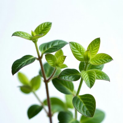 Fresh green plant leaves