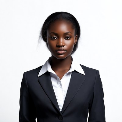 African-American woman in business suit