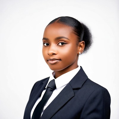 African-American woman in black suit