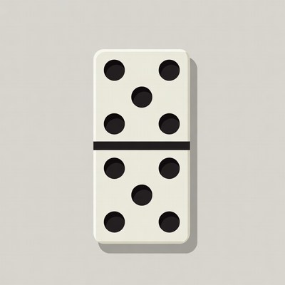 Double Six Domino Tile