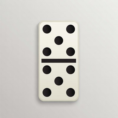 Double Six Domino Tile