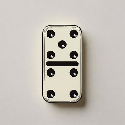 Double Six Domino Tile