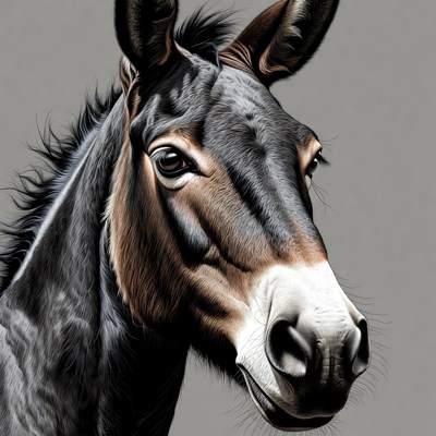 Close-up of donkey head