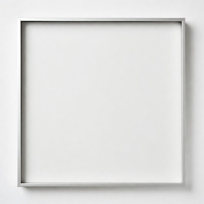 Empty Silver Picture Frame