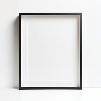 Black Empty Picture Frame