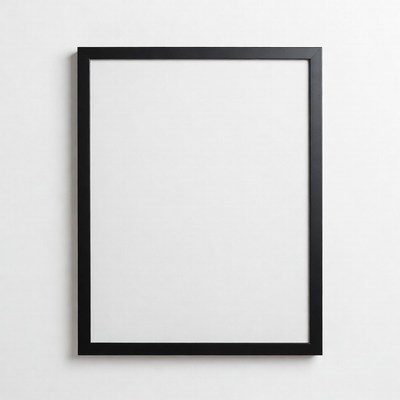 Empty Black Picture Frame