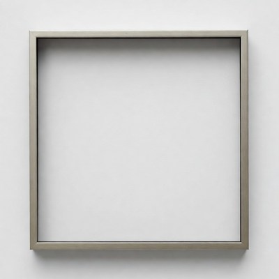 Empty Silver Picture Frame