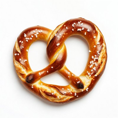 Fresh salted pretzel