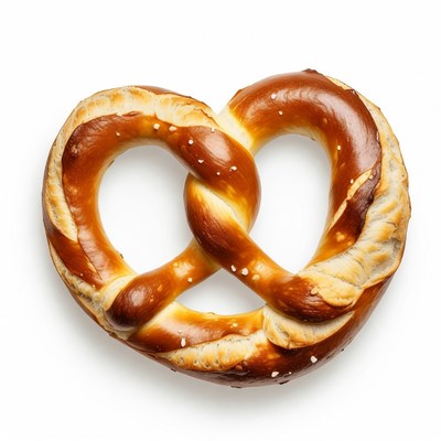 Fresh golden pretzel