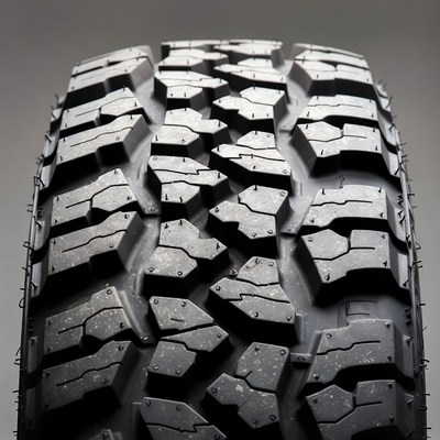 Closeup Mud Terrain Truck Tire