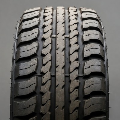 All-Terrain Car Tire Closeup