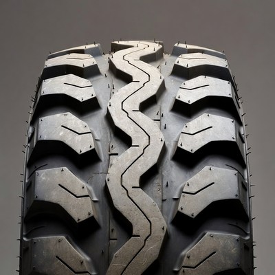 Closeup Off-Road Tire Tread