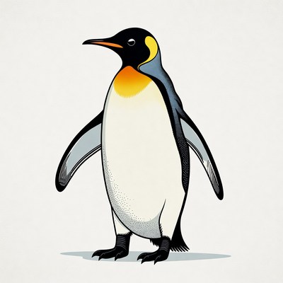 Emperor Penguin Illustration