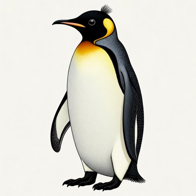 King Penguin Illustration