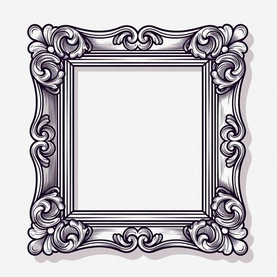 Ornate Vintage Picture Frame