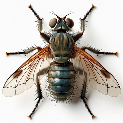 Detailed illustration of hoverfly