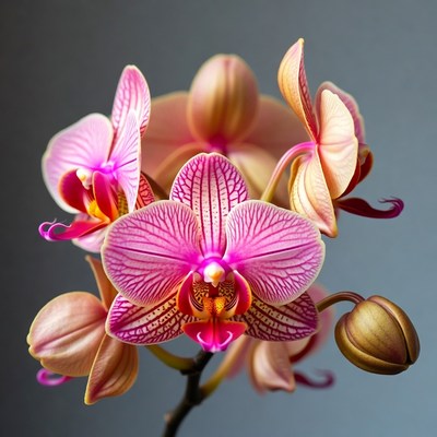 Pink Phalaenopsis Orchid Bloom