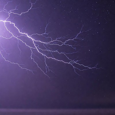 Lightning Storm Night Sky
