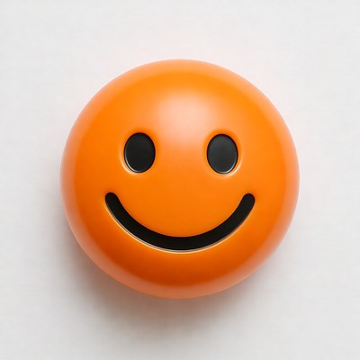 Orange Smiling Emoji