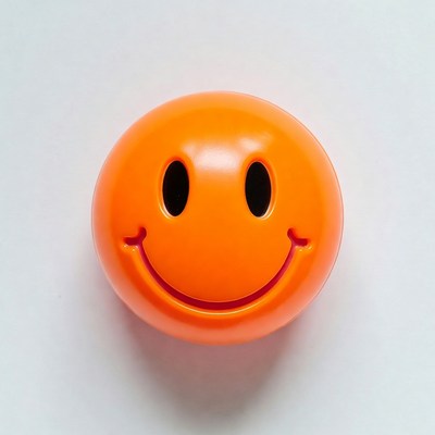 Orange Smiley Face Emoticon